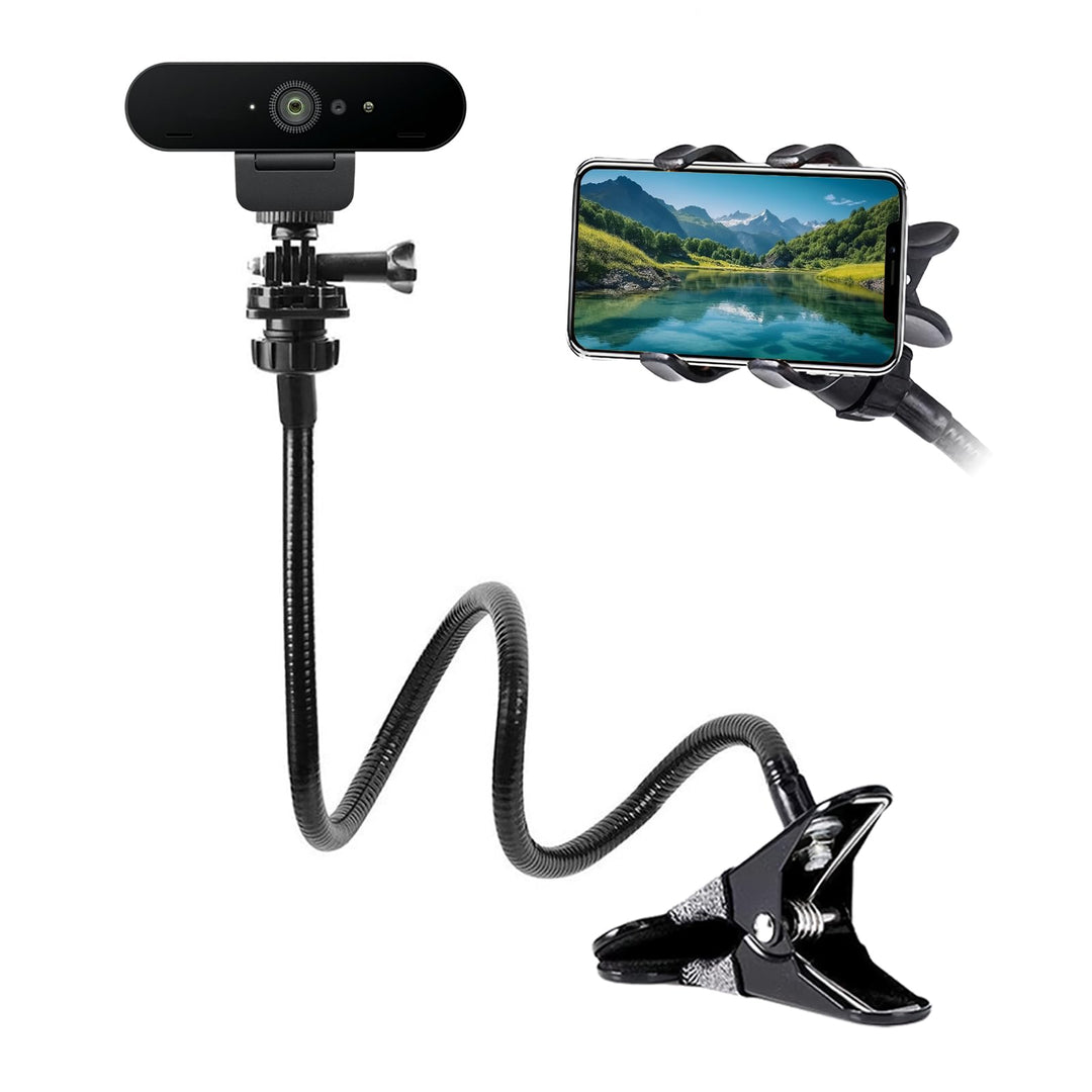 Webcam Halterung: 25" Verstellbare Schwanenhals Ständer, Webcam Ständer mit 1/4 Zoll Gewinde, für Lo