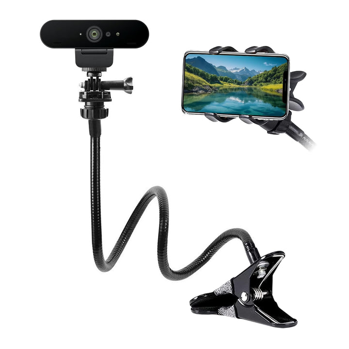Webcam Halterung: 25" Verstellbare Schwanenhals Ständer, Webcam Ständer mit 1/4 Zoll Gewinde, für Lo