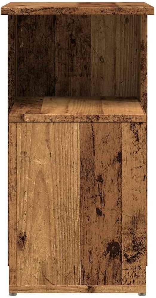 vidaXL Beistelltisch Altholz-Optik 36x30x56 cm Holzwerkstoff, Ablagetisch, Sofatisch, Wohnzimmertisc