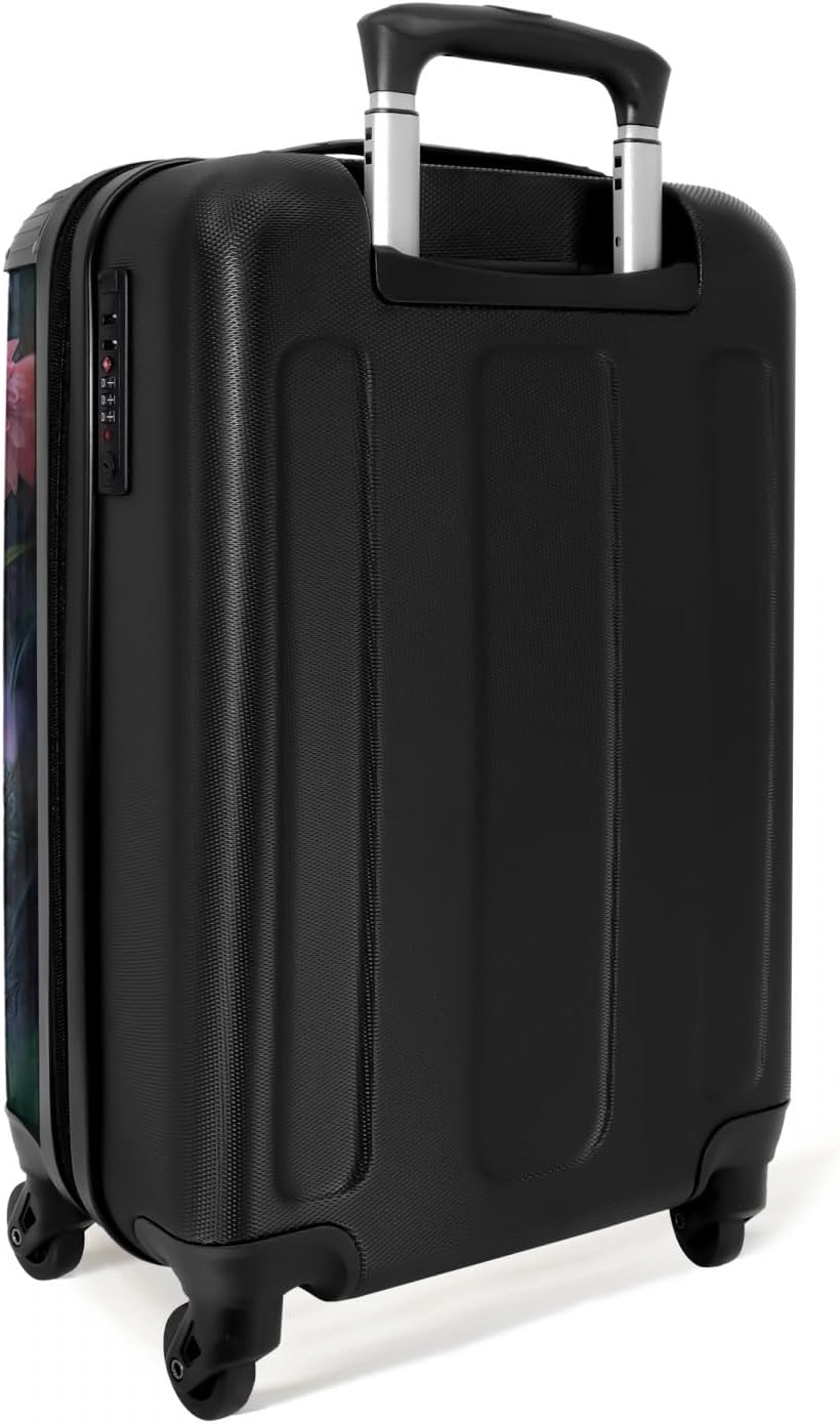 NoBoringSuitcases.com® Kinderkoffer Mädchen Koffer handgepäck Trolley - Kätzchen - Blumen - Wald - I