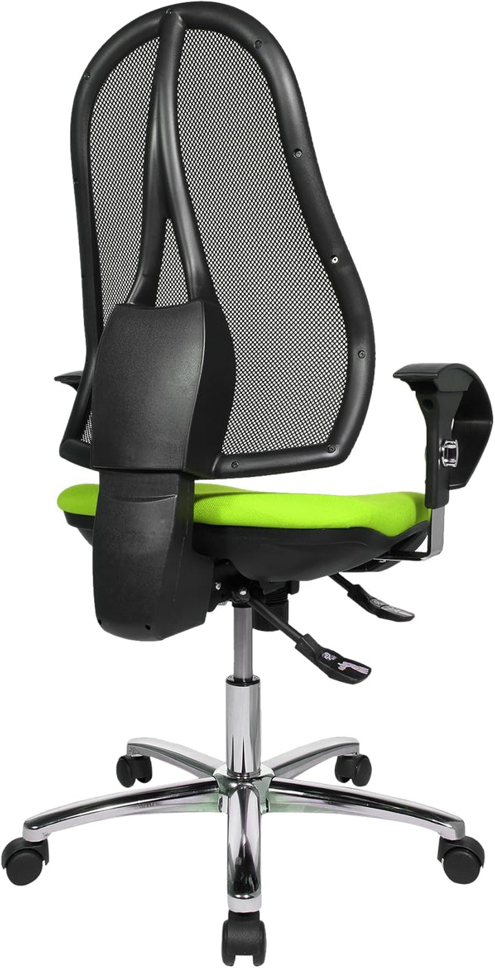 Topstar Open Point SY Deluxe, ergonomischer Syncro-Bandscheiben-Drehstuhl, Bürostuhl, Schreibtischst