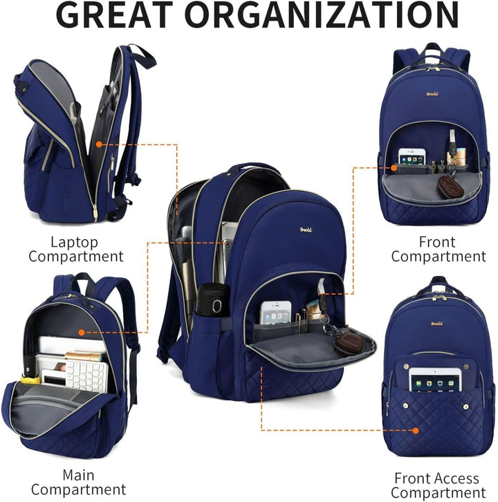 Rucksack Damen Rucksack Mädchen für 17,3 Zoll Laptop,Rucksack Alltag Lehrerrucksack für Arbeit Büro