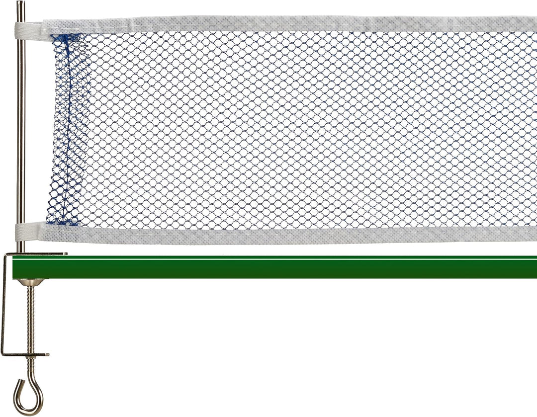 Relaxdays Tischtennis-Set Tasche, 2 Holzkellen, 3 Tischtennisbälle, Ping Pong Netz HxBxT: ca. 14 x 1