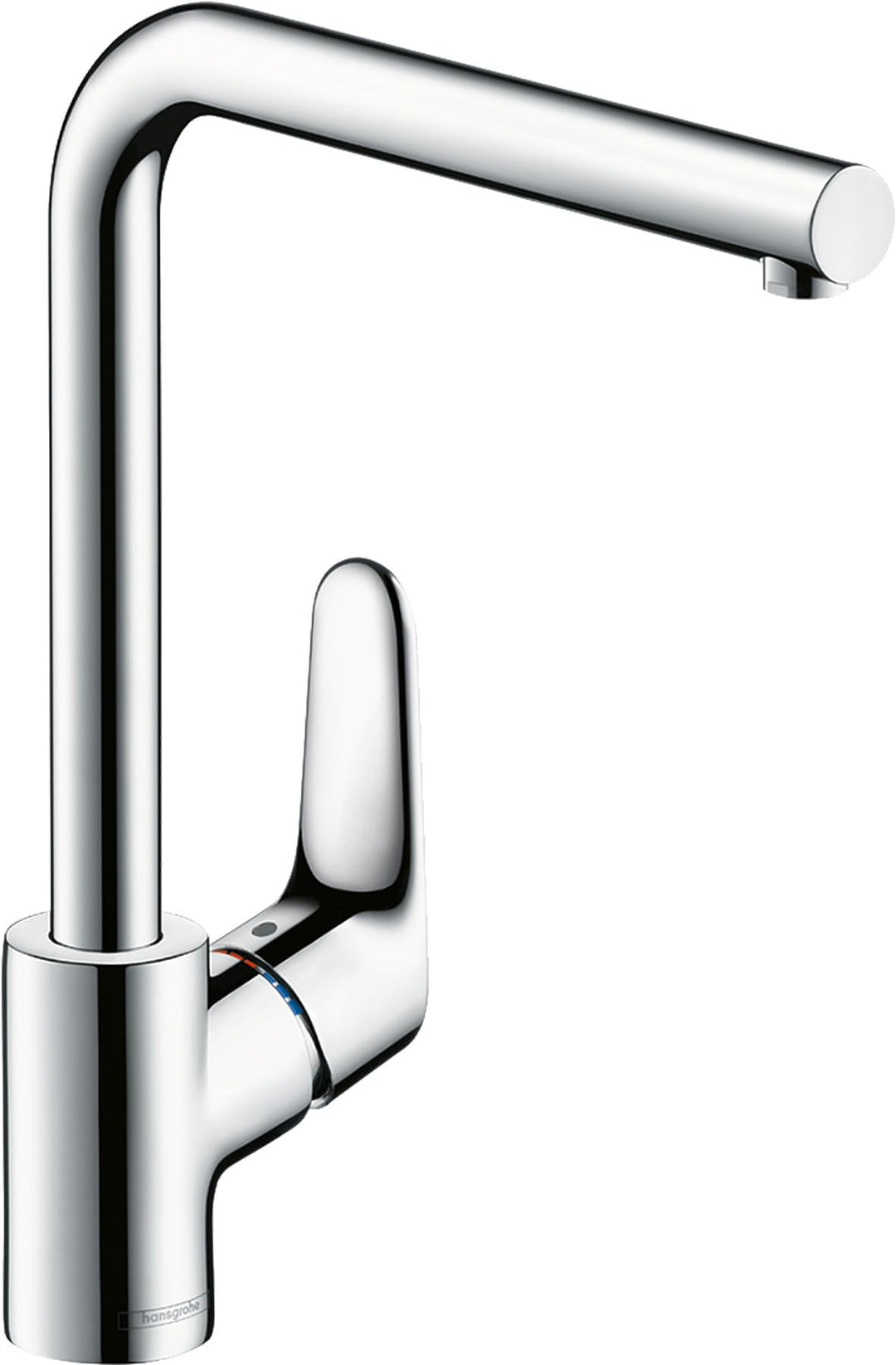hansgrohe Focus Küchenarmatur (Wasserhahn Küche ohne Schlauchbox, 360° schwenkbar, hoher Auslauf 280