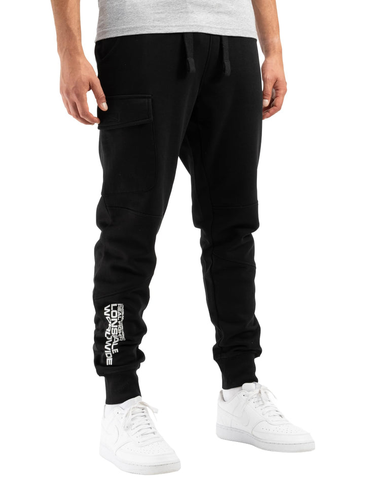 Lonsdale Herren Tweedmouth Dress Pants S Black/White, S Black/White