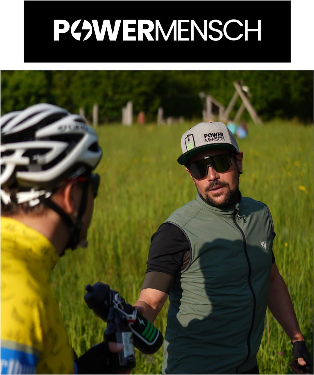 Ride with Style! POWERMENSCH Snapback Cap grau schwarz – Basecap Baseball in Top Qualität – universe