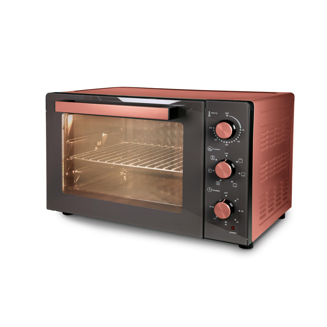 Tognana Iridea, Umluft-Backofen mit Antihaft-Innenwänden, Apfelrot 58 cm (L) x 44 cm (W) x 40.7 cm (