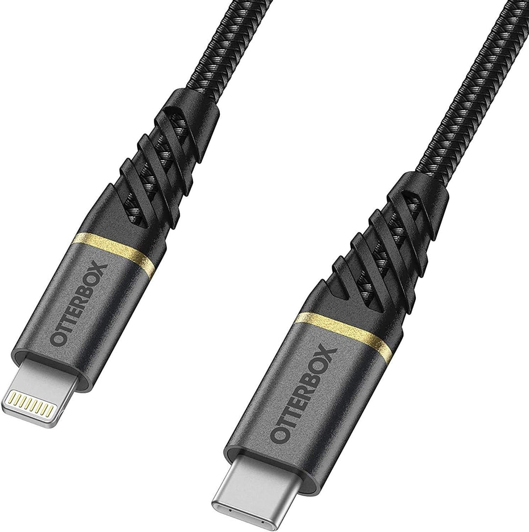 OtterBox verstärktes, umflochtendes Premium USB-C auf Lightning Kabel, Mfi zertifiziert, Schnelllade