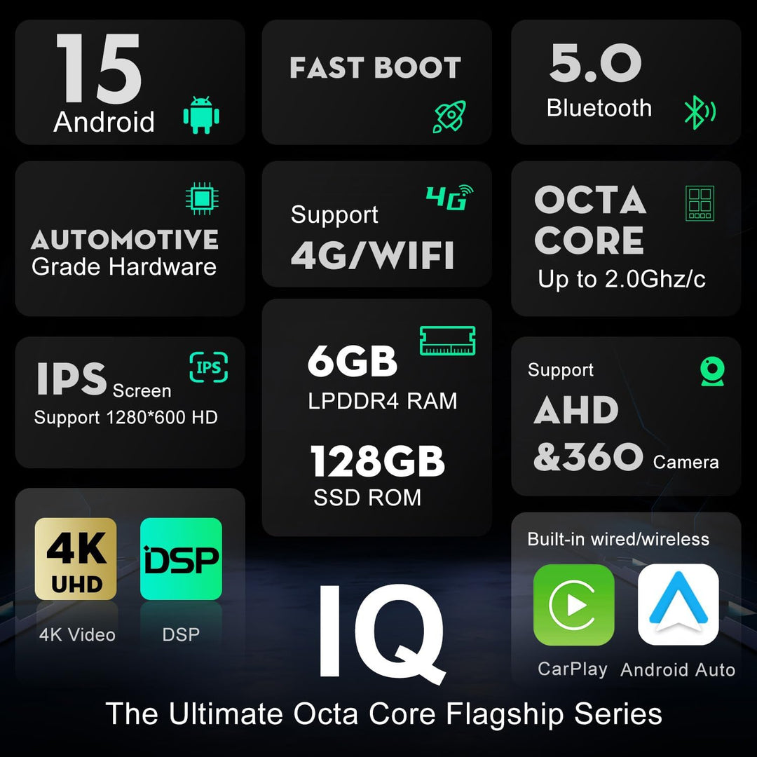 6G+128G - Android 12 IPS Autoradio Passt für Vauxhall Astra K/Buick Verano GS (2016-2020) - Kabellos