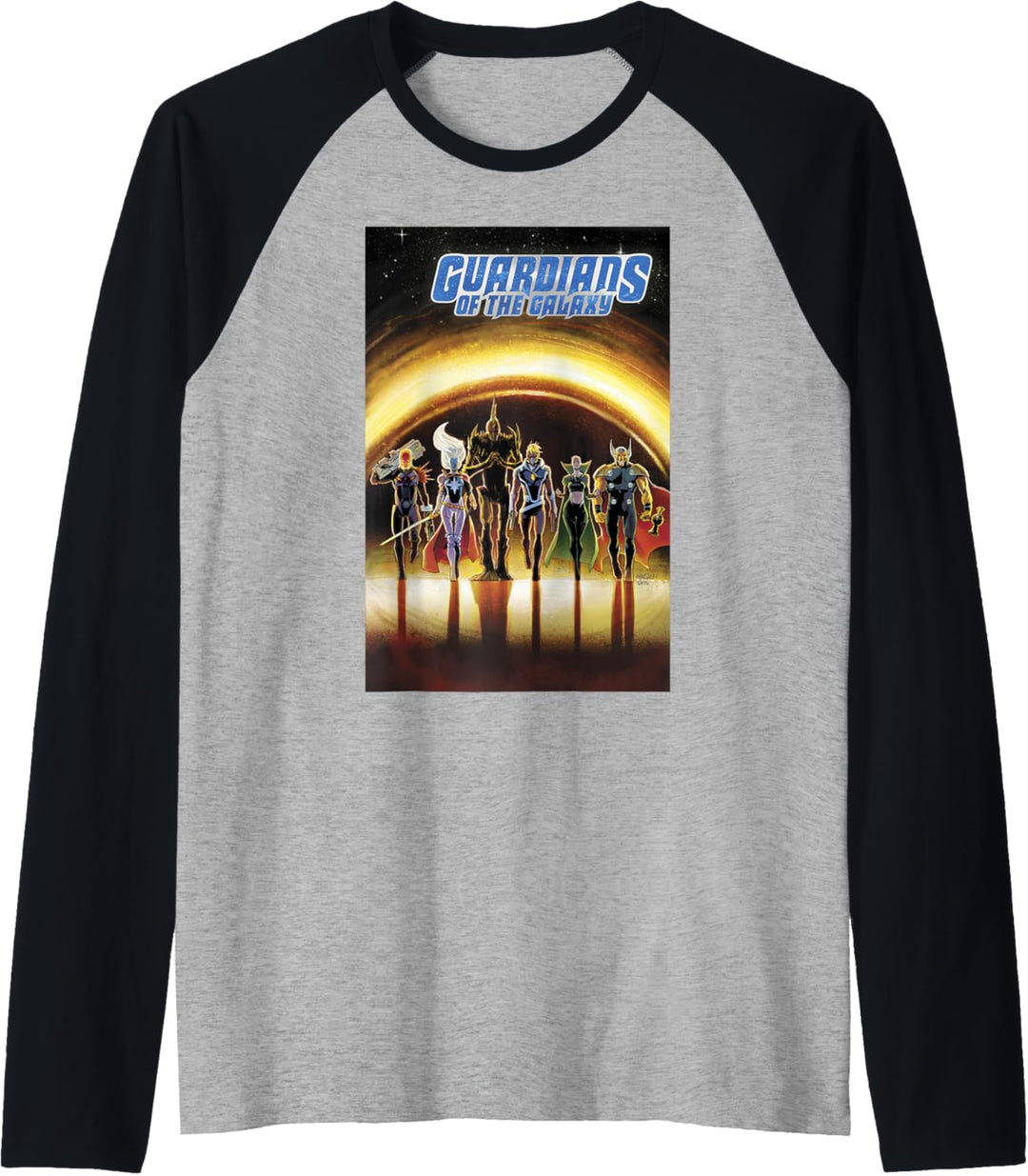 Marvel Guardians Of The Galaxy Dark Guardians Comic Cover Raglan