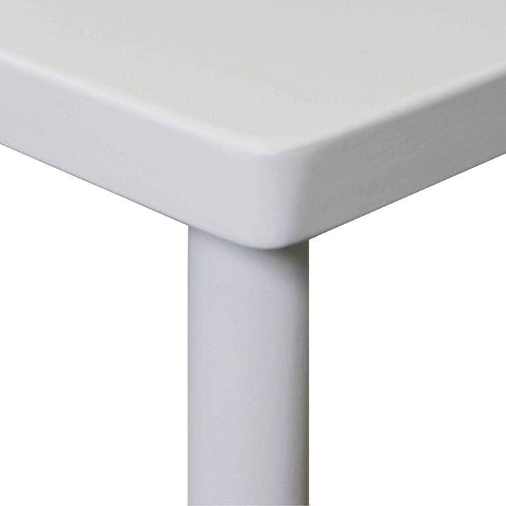 Betten-ABC Bubema Kindertisch Kinderzimmer-Tisch aus massiver Kernbuche Weiss lackiert, extra stabil