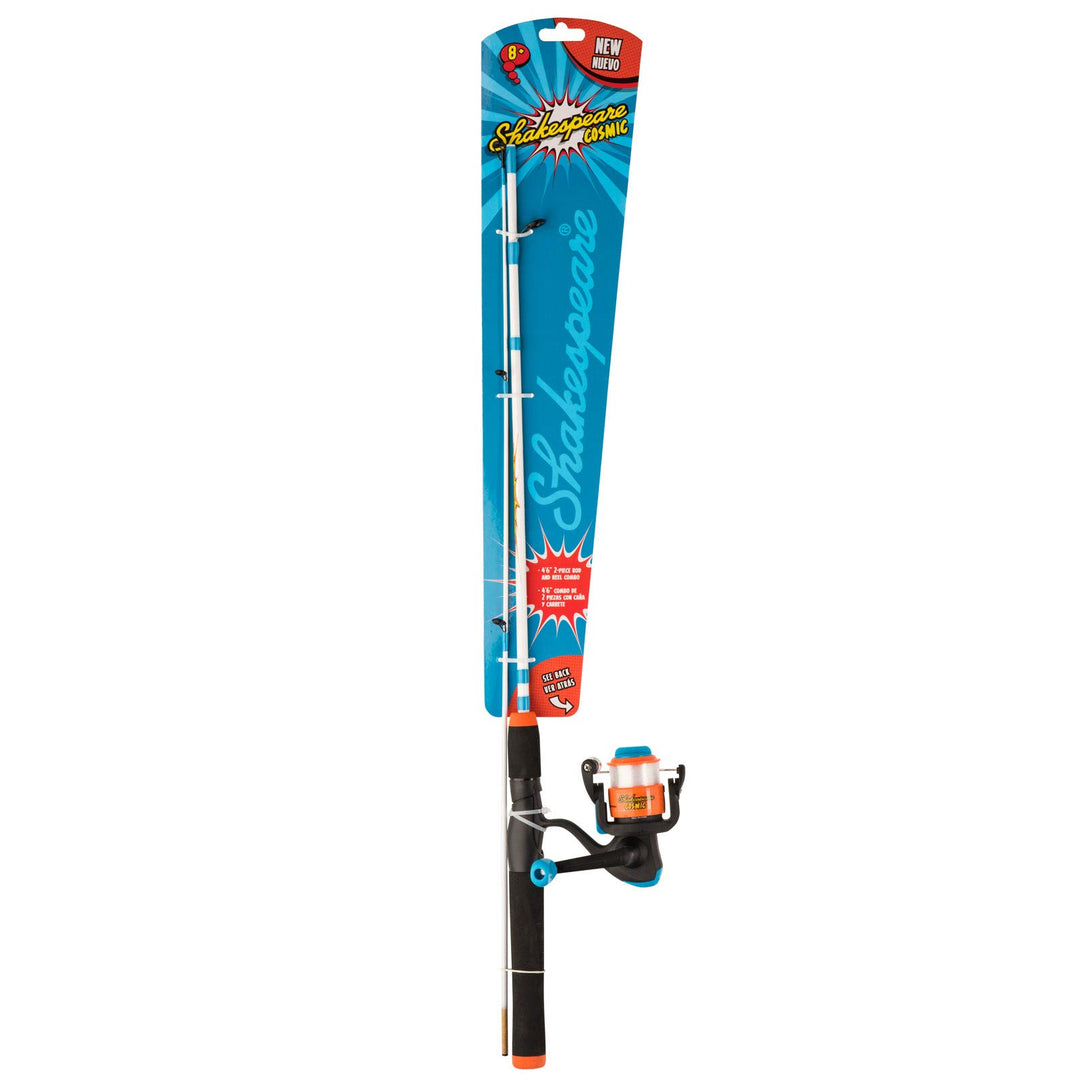 Shakespeare Cosmic Kinder-Angelruten- und Rollen-Kombi-Set – einsatzbereit mit Schnur 15-35g| 2.40m