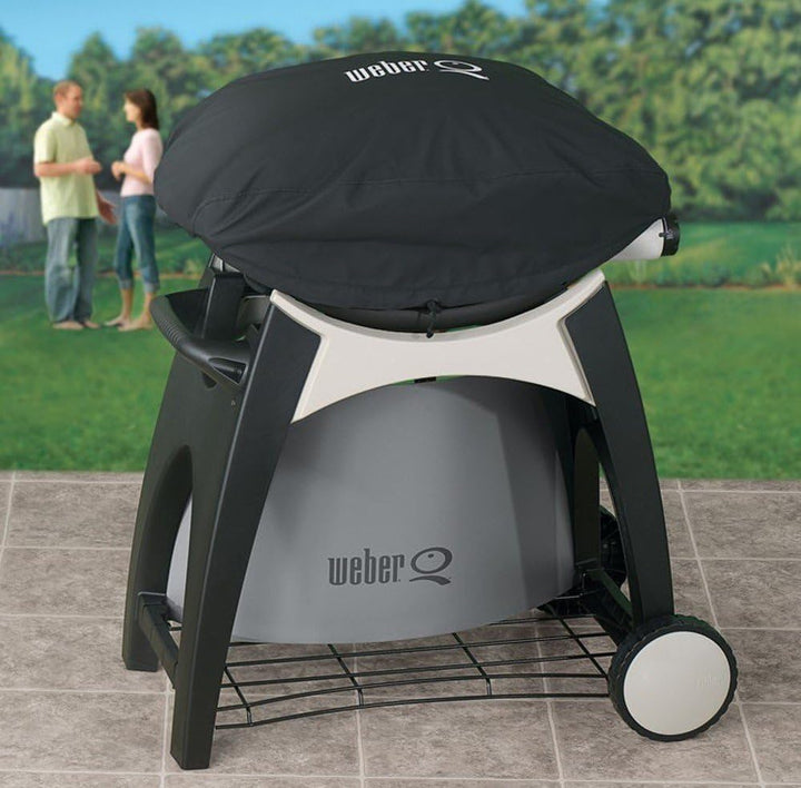 Weber Premium-Abdeckhaube/Für Grills der Serie Q 200/2000, Atmungsaktives und wasserabweisendes Mate