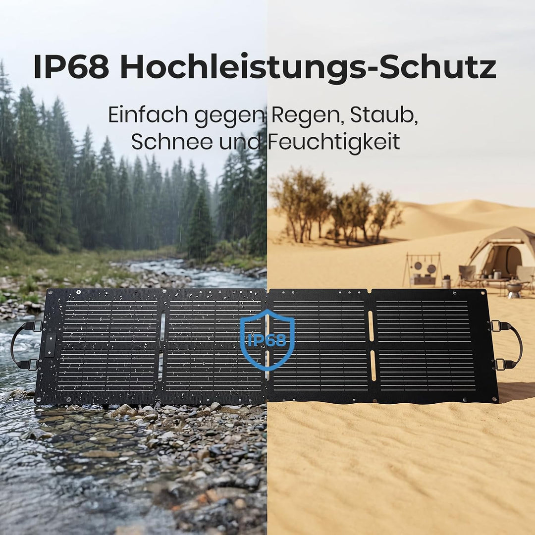 Dyness 100W Faltbares Solarpanel für Powerstation mit Monokristalline Solarzelle, 23% Wirkungsgrad,