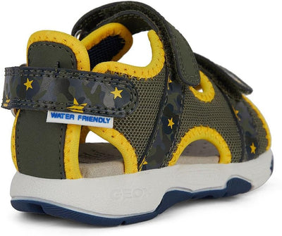 Geox B Sandal Multy Boy A Lauflernschuhe, Military Ochreyellow
