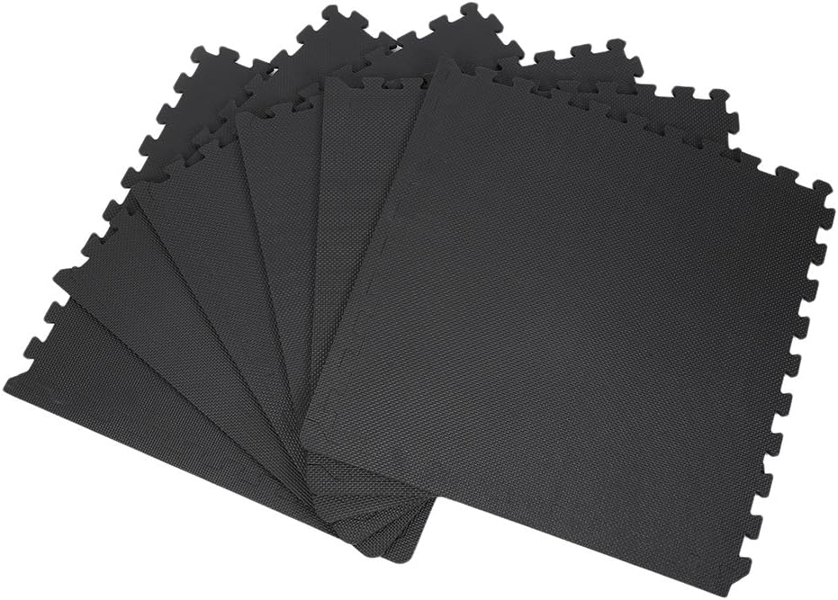 Bodenschutzmatte Fitness 63 * 63 cm, EVA-Schaum-Sport-Fitness-Matte, 12 mm Dicke Gummimatte, für Gar