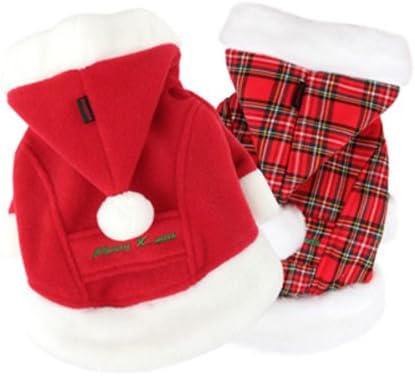 Puppia Weihnachtsmann-Wintermantel, Grösse M, Rot rot M, rot M
