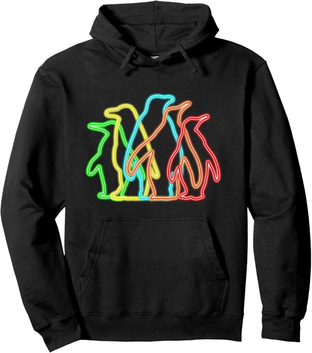 80er Retro Pinguin Geschenk Pinguin Pullover Hoodie