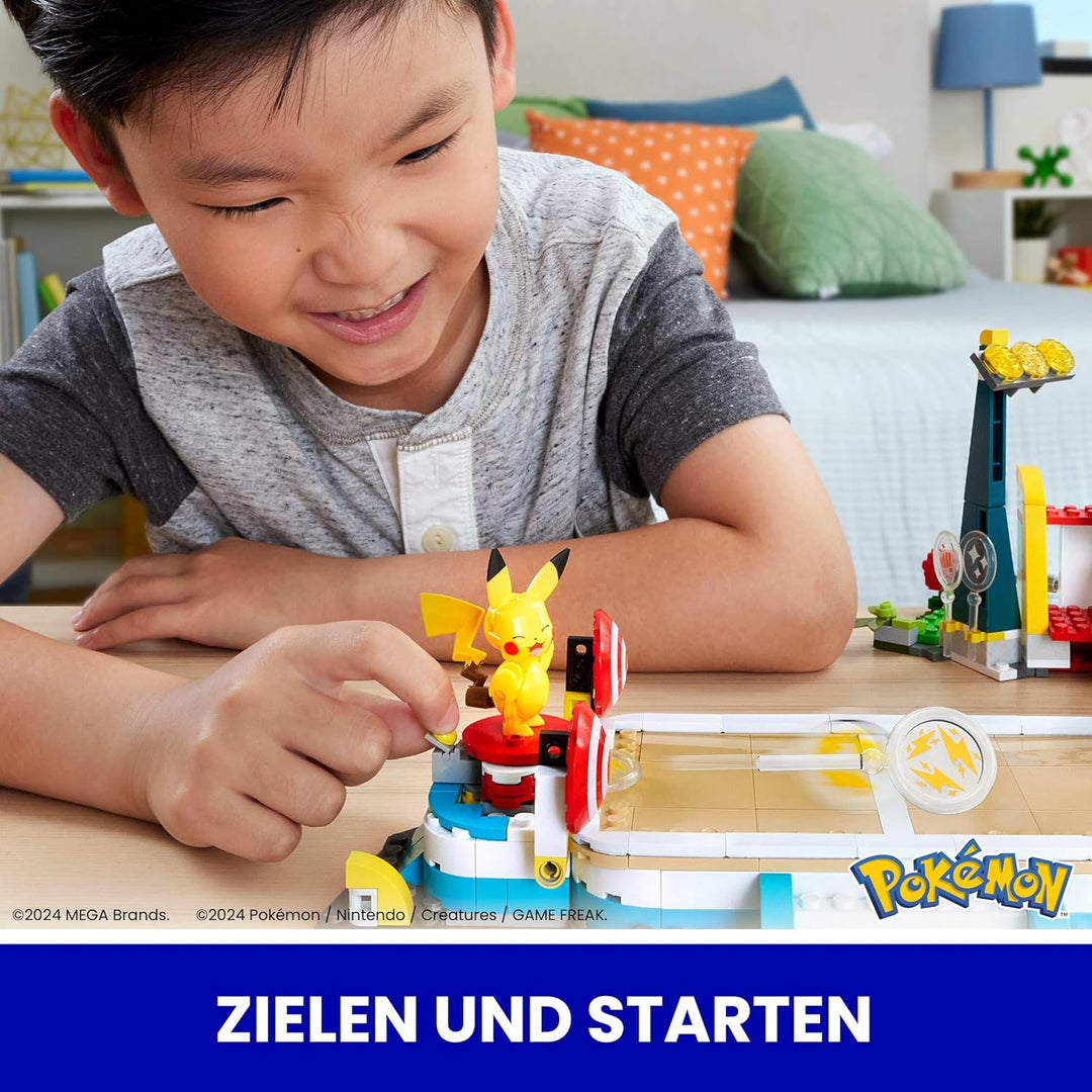 MEGA Pokémon Actionfigur-Bauspielzeug, Trainingsarena mit 1101 Teilen, Kampfspiel und 5 bewegliche F