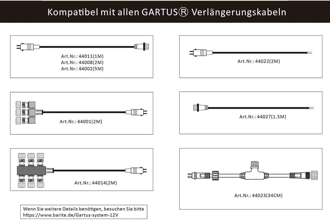 VBLED® Aussen Steckernetzteil Trafo 12V AC / 30W / IP67 für den Betrieb von Leuchten mit IP44 Stecks