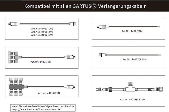 VBLED® Aussen Steckernetzteil Trafo 12V AC / 30W / IP67 für den Betrieb von Leuchten mit IP44 Stecks