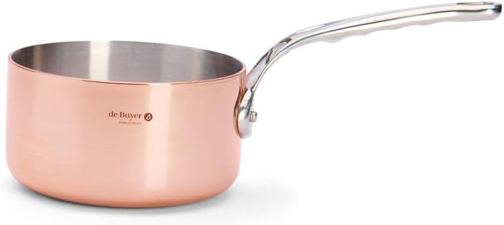 DE BUYER 6206.14 Stielkasserolle, Kupfer, braun, 14 cm Braun 20.3 x 14 x 7.9 cm, Braun 20.3 x 14 x 7