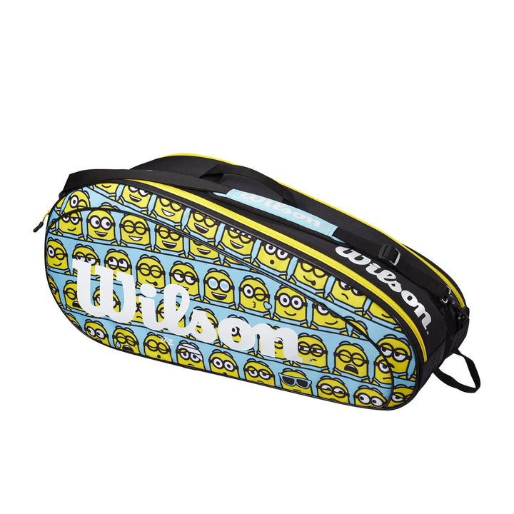 Wilson Tennis-Rucksack Minions Tour Junio 6er-Schlägertasche, 6er-Schlägertasche