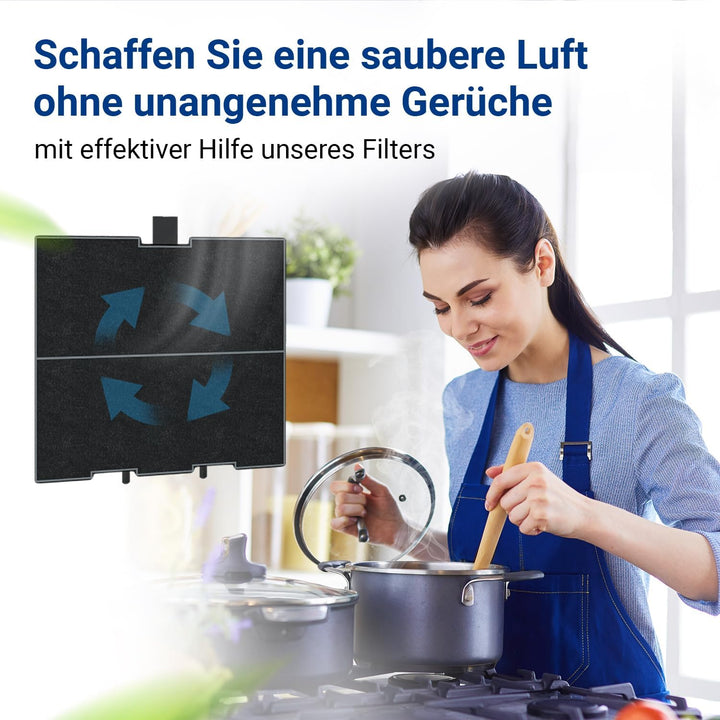 VIOKS Abzugshaube Filter 234x220x20 mm Ersatz für Bosch 00669419 00744075 Kohlefilter für Dunstabzug