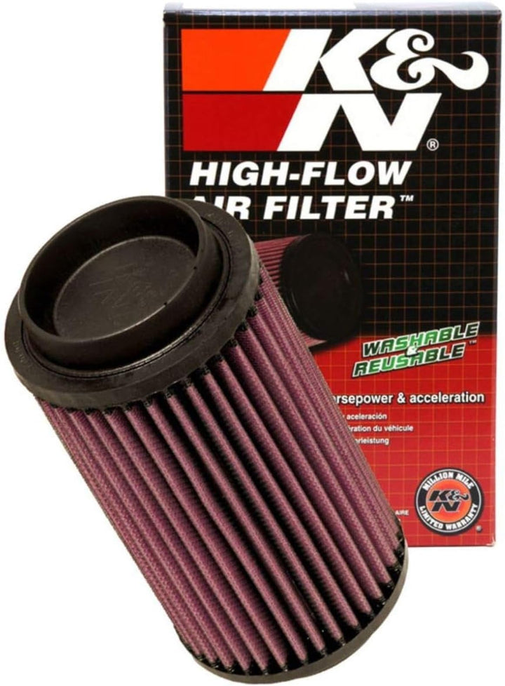 K&amp;N PL-1003 Motorrad Tauschluftfilter, Rot