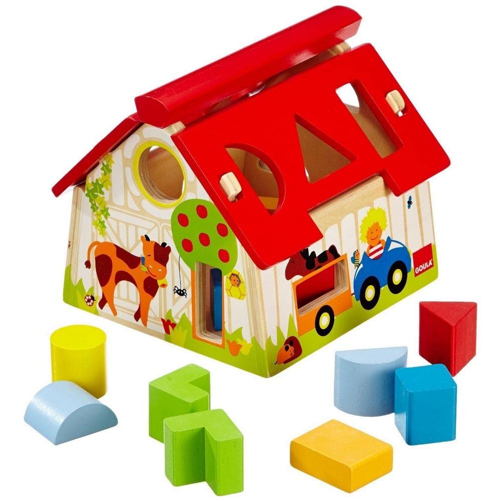 Goula Jumbo Spiele D55220 - Bauernhof Gemoetrische Formen