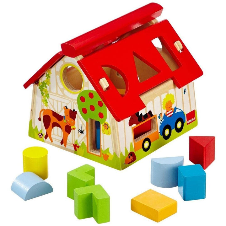 Goula Jumbo Spiele D55220 - Bauernhof Gemoetrische Formen