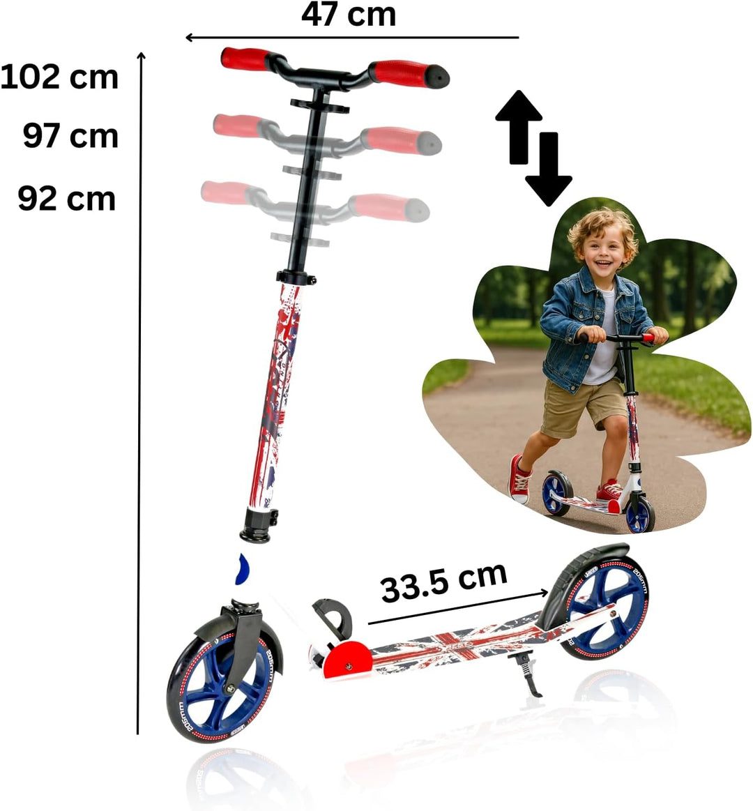 Best Sporting Scooter Erwachsene I klappbarer Roller mit Ständer I hochwertiger City-Roller für Erwa