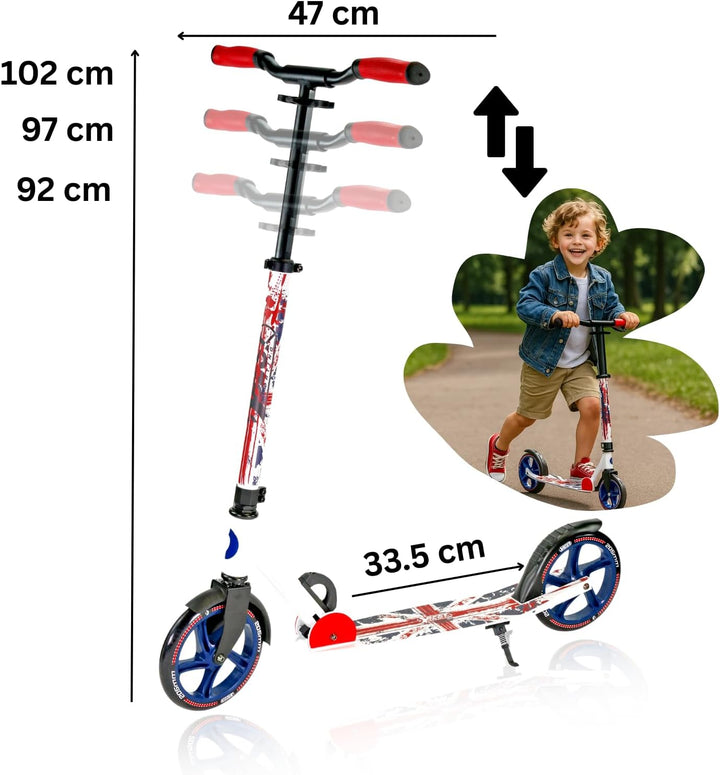Best Sporting Scooter Erwachsene I klappbarer Roller mit Ständer I hochwertiger City-Roller für Erwa