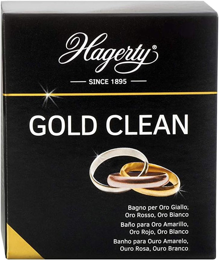 Hagerty Gold Clean Gold-Reinigungsbad 170 ml I Bad zur Reinigung von Gelb-, Weiss-, Rosa- und Rotgol