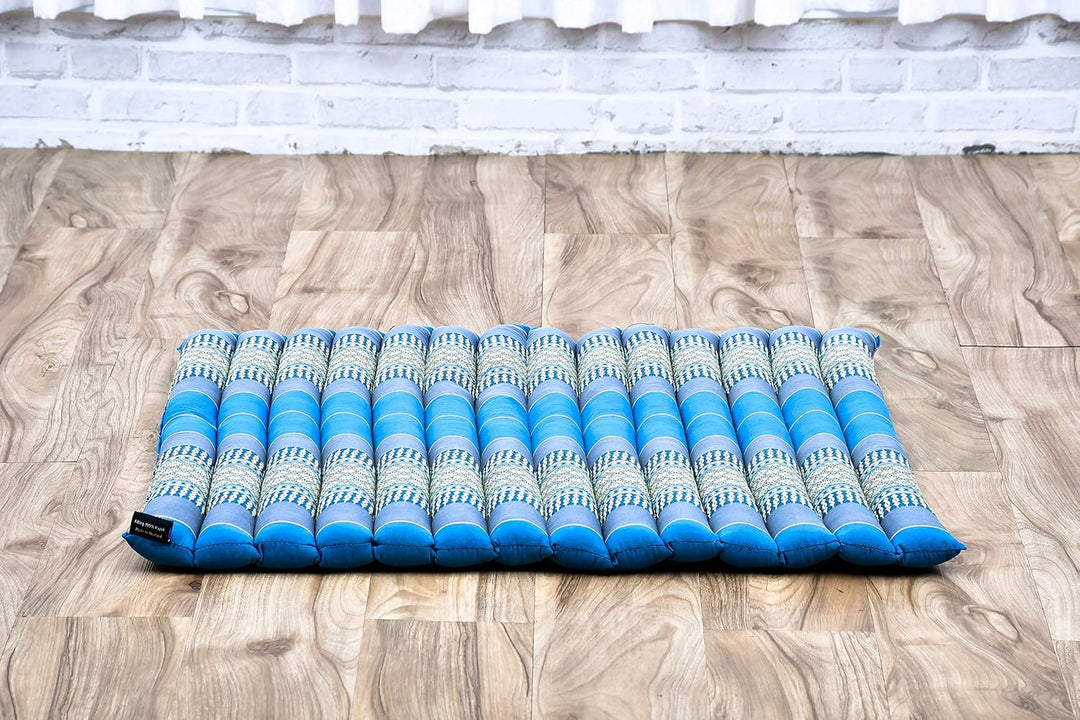 Leewadee Zabuton Rollbare Meditations-Matte Tragbare Sitzmatte Ökologisches Naturprodukt, Kapok, 69