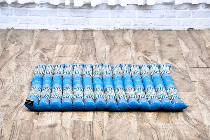 Leewadee Zabuton Rollbare Meditations-Matte Tragbare Sitzmatte Ökologisches Naturprodukt, Kapok, 69