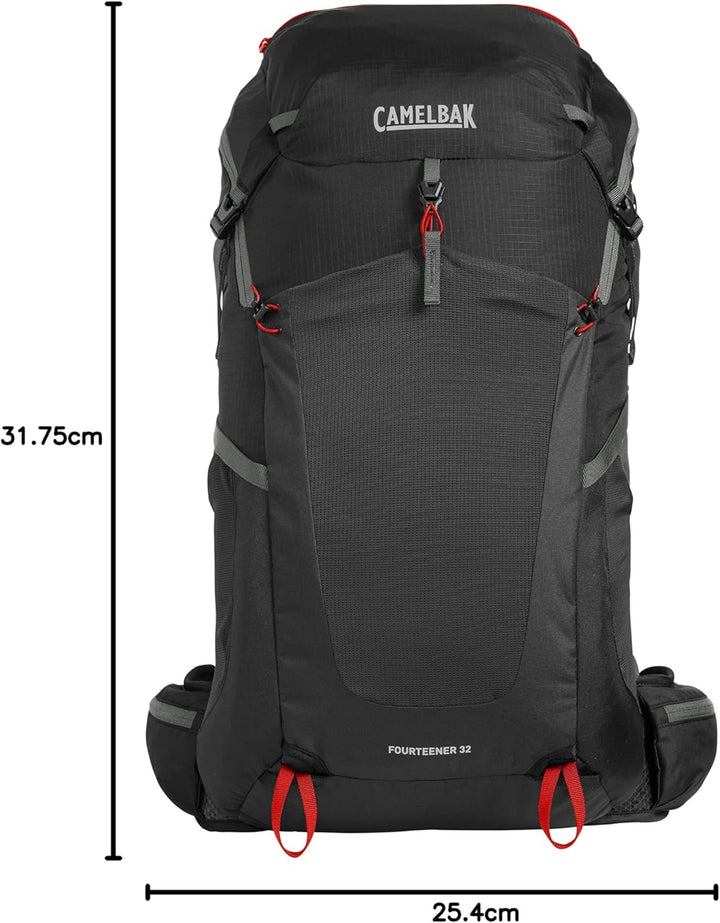 Camelbak Fourteener 32 Rucksack Trinkrucksack Schwarz/Roter Mohn, Schwarz/Roter Mohn