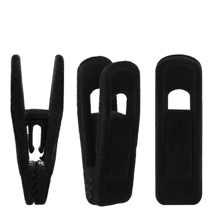 Tinfol Velvet Kleiderbügel Clips 24 Stück, Hosen Kleiderbügel Samt Clips, starker Finger beflockt Cl