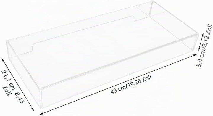 Tastaturabdeckung Transparente Acryl- -Abdeckung, Schutz für Katze, Desktop-, Monitorständer, stauba