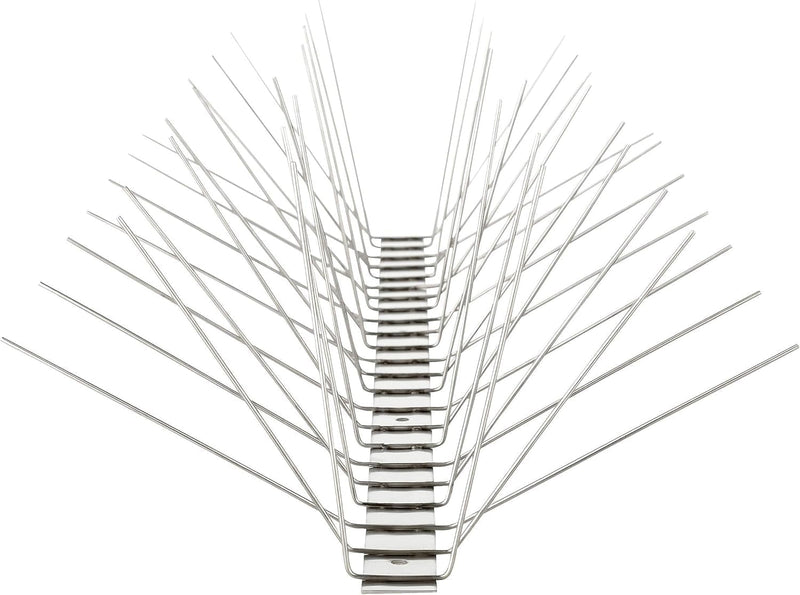 Profi Edelstahl Taubenspikes 6 Reihig - Effektive Taubenabwehr- Vogelabwehr Edelstahlleiste Spikes f