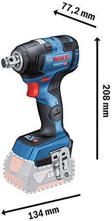 Bosch Professional 18V System Akku Drehschlagschrauber GDS 18V-200 C (max. Drehmoment 200Nm inkl. Ei