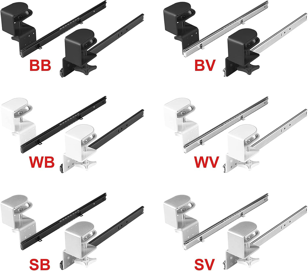 FIX&amp;EASY Tastaturauszug klemmbar mit Tastaturablage 800X300mm ahorn Dekor, Tischklemmen höhenverstel