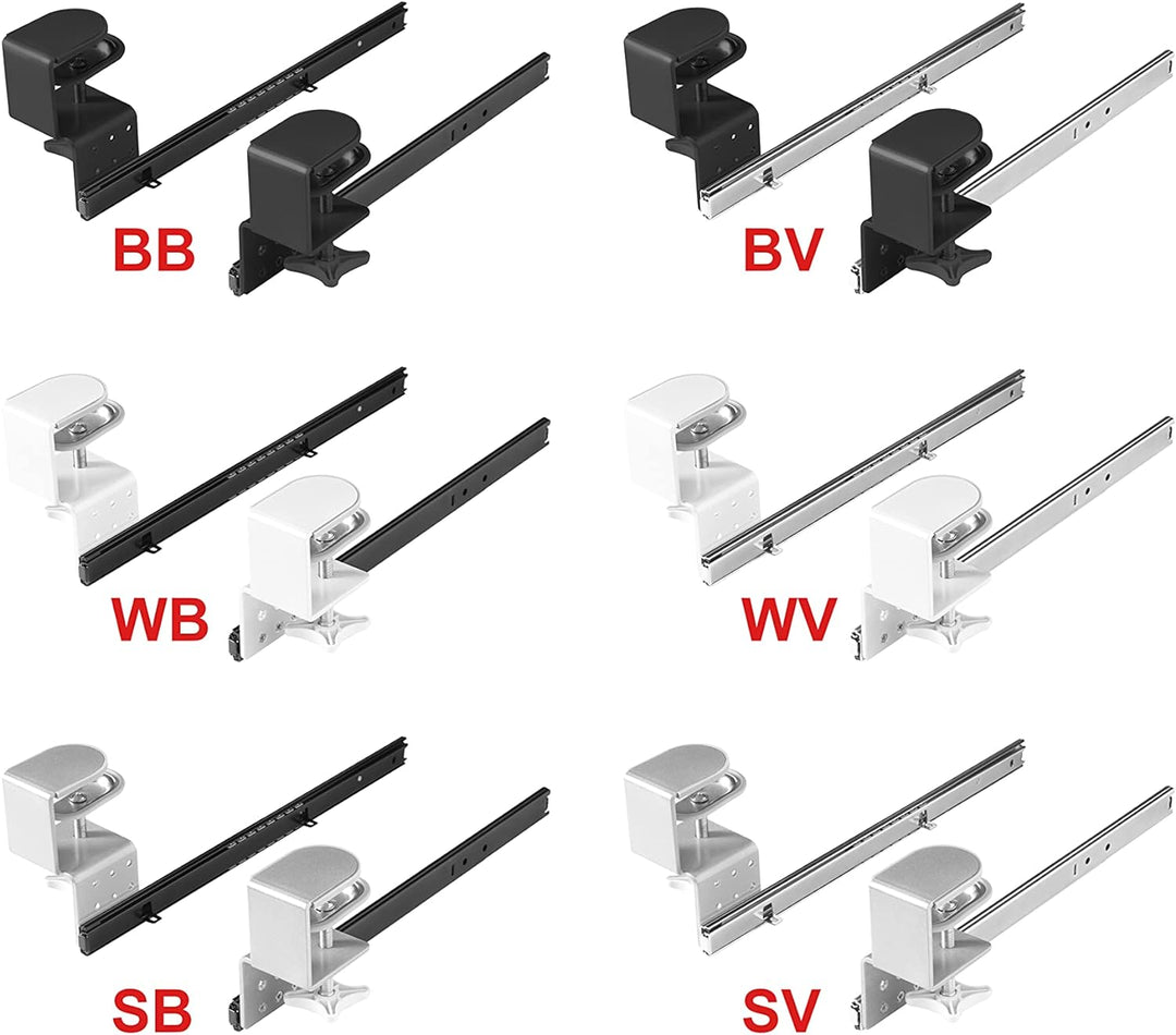 FIX&EASY Tastaturauszug klemmbar mit Tastaturablage 800X400mm sonoma eiche Dekor, Tischklemmen höhen