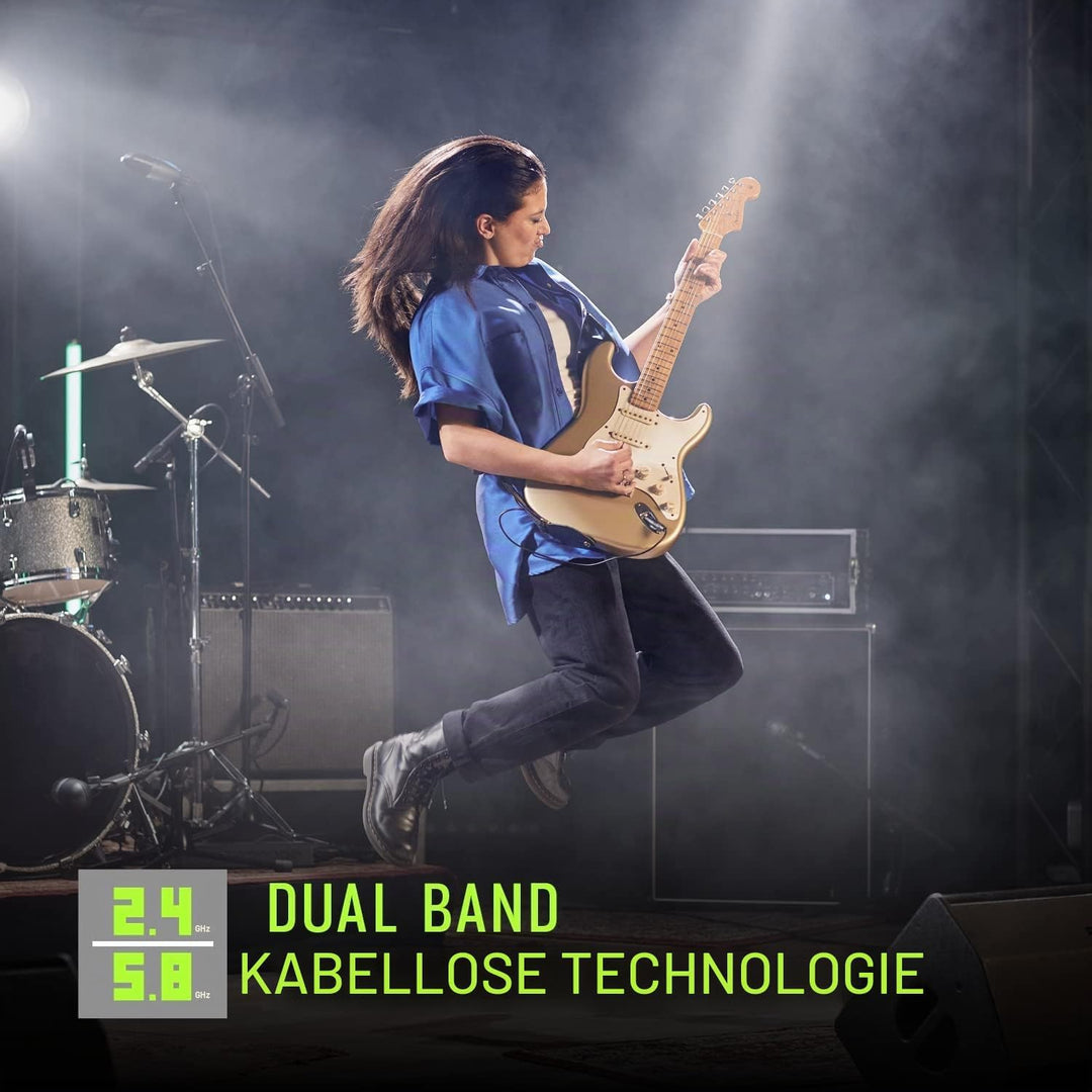 Shure GLXD16+ Dual Band Pro Digital Wireless System - Perfekt für Gitarre und Bass - 12 Stunden Akku