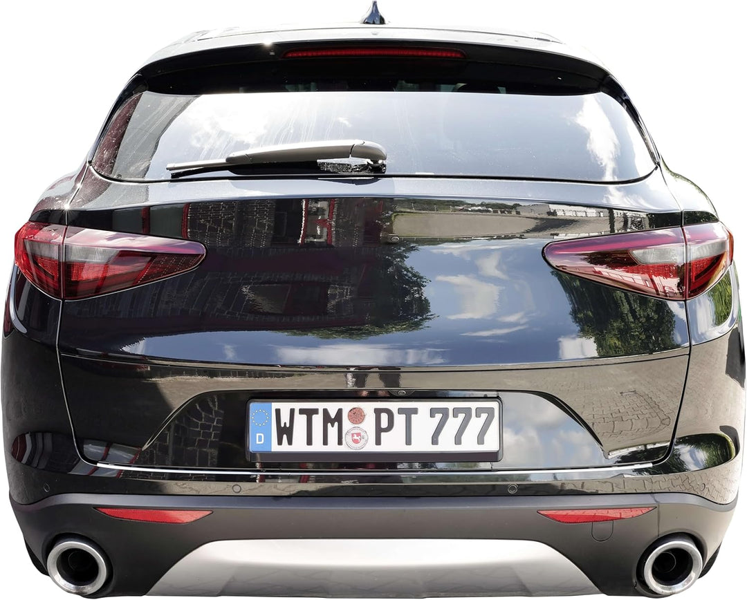 Ladekantenschutz Edelstahl CHROM kompatibel für Alfa Romeo Stelvio | BJ ab 2016 | premium Qualität v