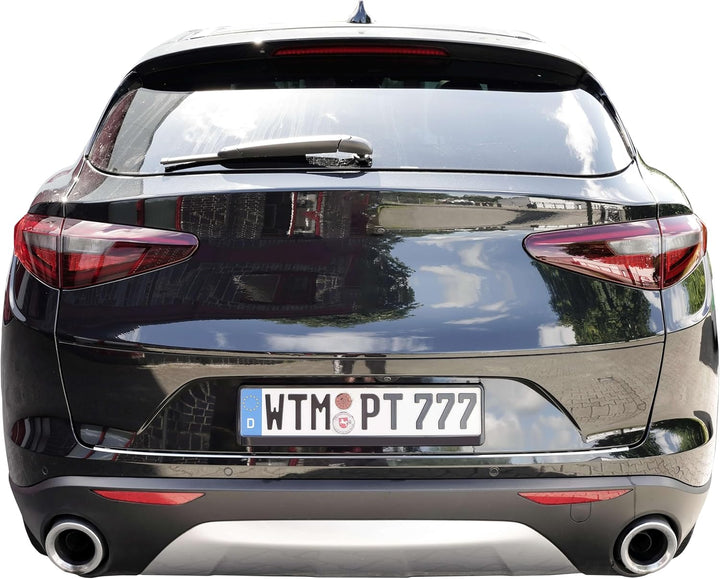 Ladekantenschutz Edelstahl CHROM kompatibel für Alfa Romeo Stelvio | BJ ab 2016 | premium Qualität v