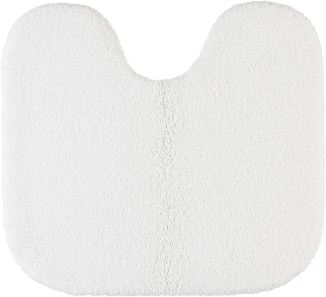 Rhomtuft Badematte Aspect, Farbe: weiss, Grösse: 55x60cm Toilettenvorlage mit Ausschnitt 55x60 cm, T
