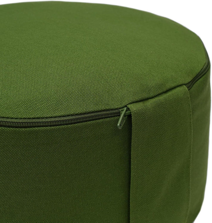 Yogabox Meditationskissen Glückssitz® keltischer Baum des Lebens olive / Stick: grün, olive / Stick: