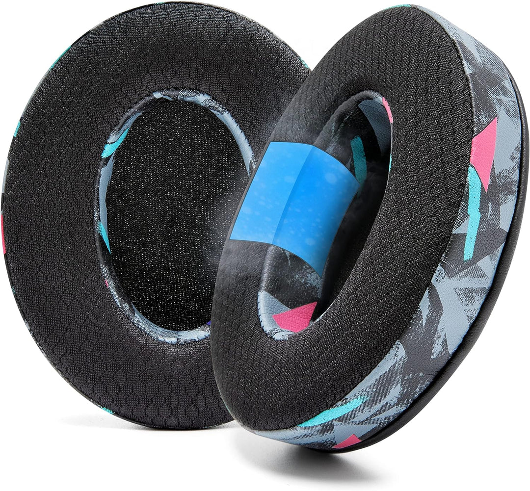 WC Freeze Hybrid Fabric Cooling Gel Ersatz-Ohrpolster – kompatibel mit HyperX Cloud, Steelseries Arc