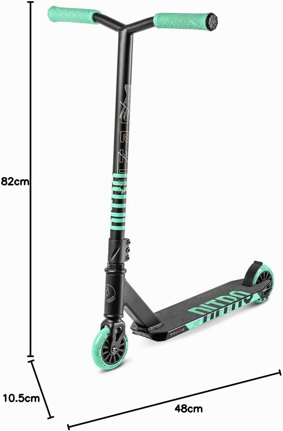 Movino Stunt Scooter Stunt Roller Kickscooter Professioneller Freestyle Roller Trick Roller ABEC 9 K